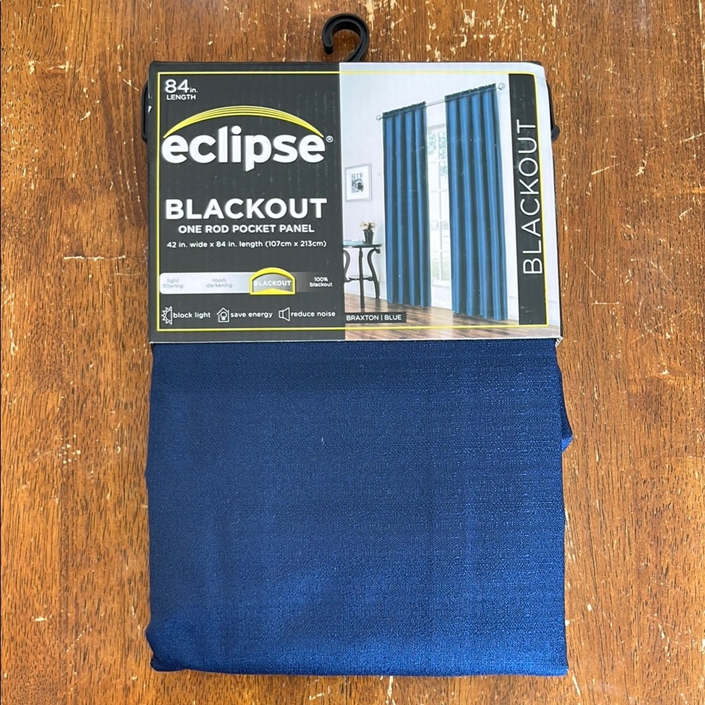 Eclipse Blackout Curtain Panel in Blue